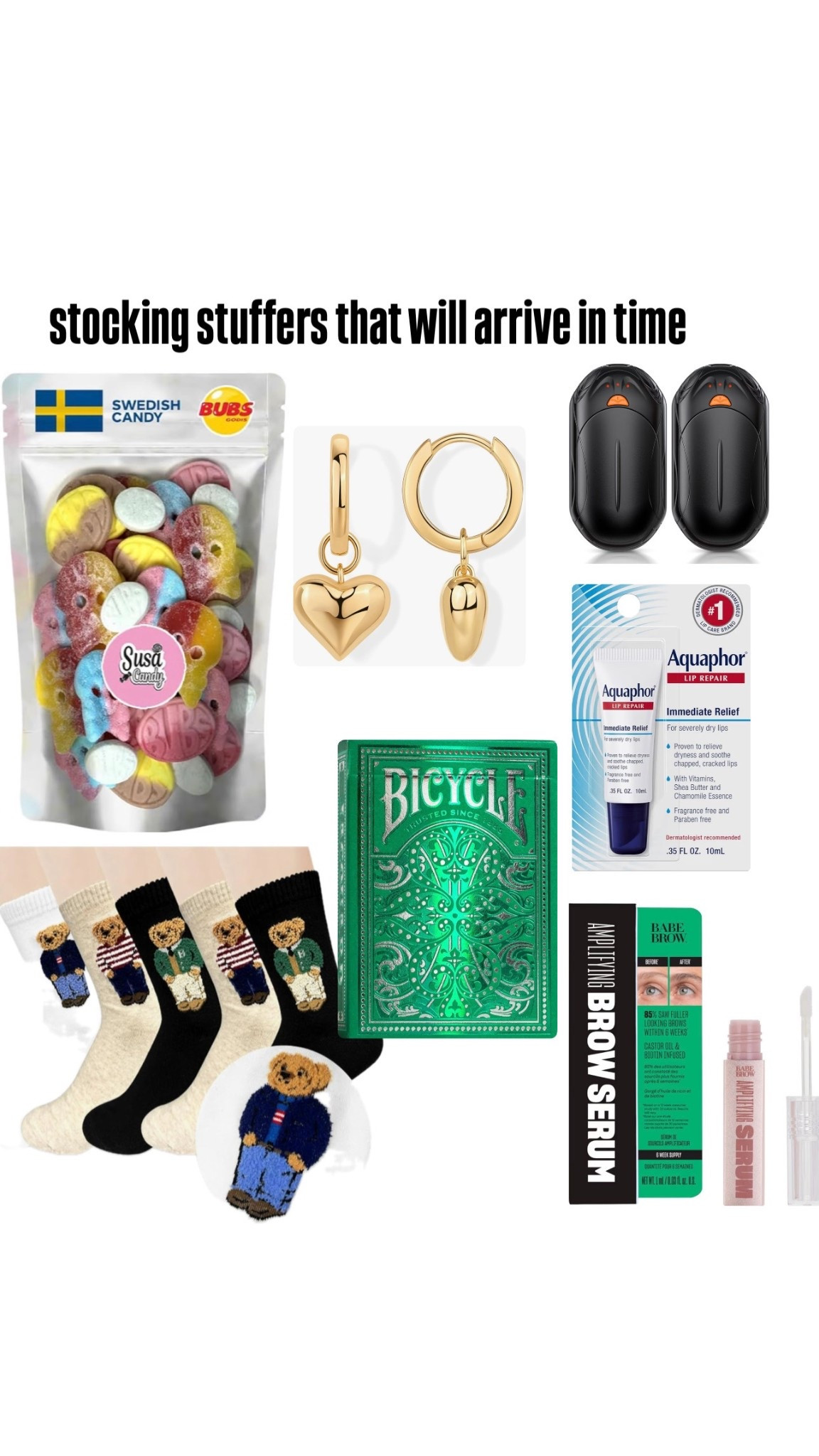 last minute gift ideas
stocking stuffers
hand warmers, cute socks, jewelry, cards, Amazon finds

#LTKGiftGuide #LTKHoliday #LTKFindsUnder50