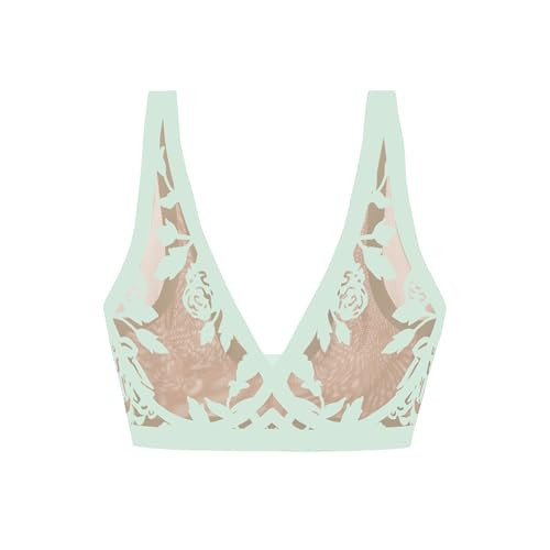 EBY Sheer Mesh Bralette for Women – Seamless Wireless Bra with Support and Lift – Breathable Mesh Bra Without Metal Wire Madam Muse - X-Large (XL) | Amazon (US)