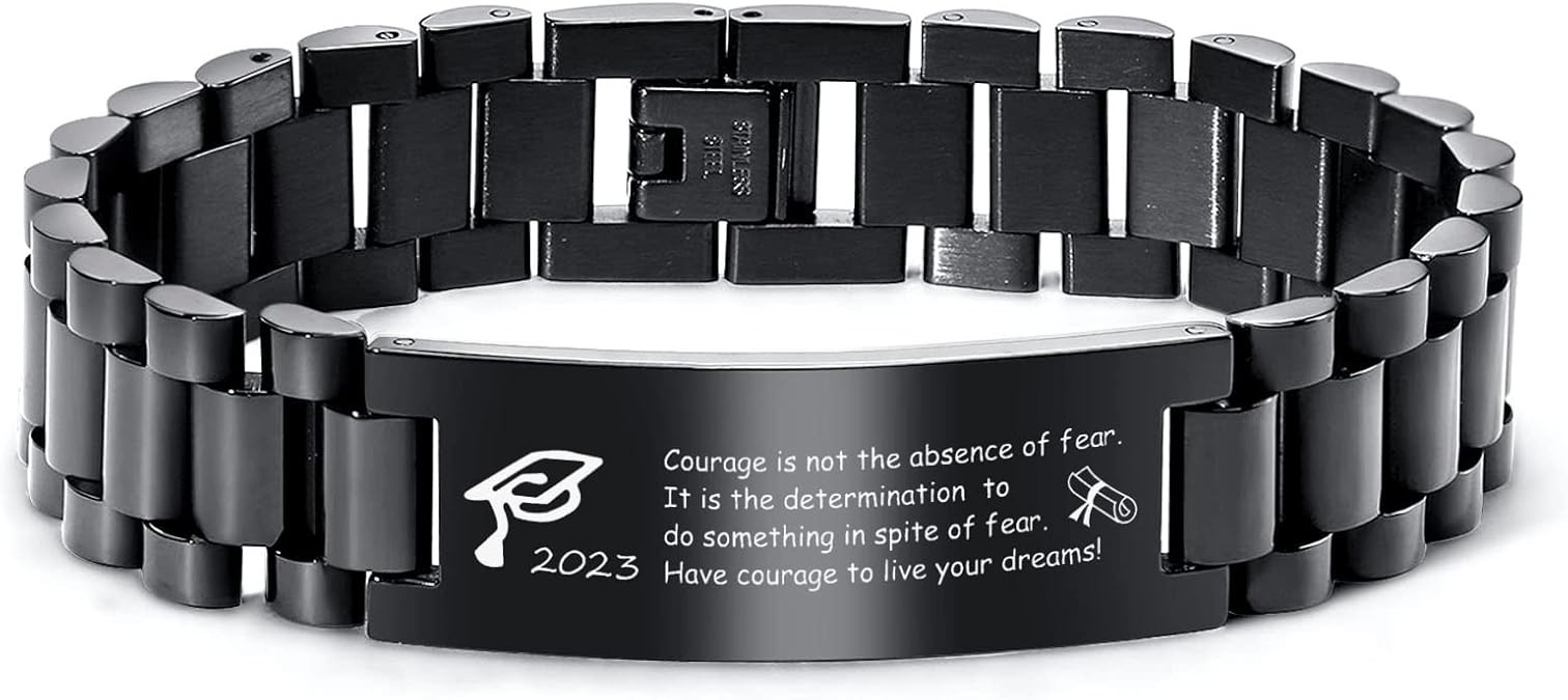 Personalized Graduation Gifts for him,Personalized Graduation Bracelet, College Graduate High Sch... | Amazon (US)
