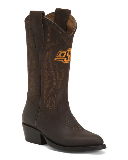 Made In Mexico Leather Oklahoma State University Western Boots | TJ Maxx