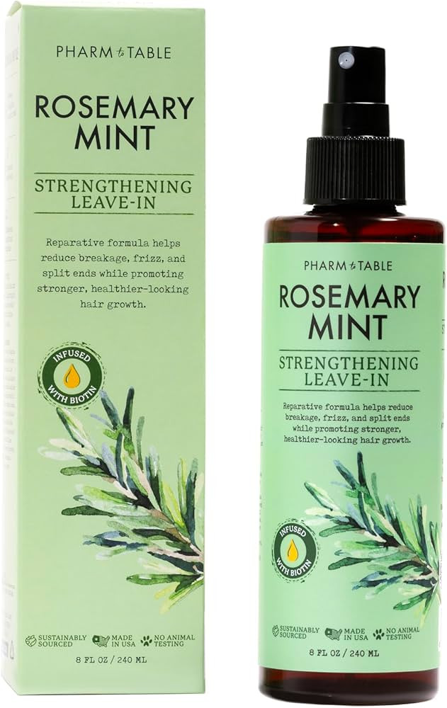Rosemary & Mint Leave-In Conditioner, Nourishes Dry Hair, Detangles, Soothes & Purifies Scalp, Fr... | Amazon (US)