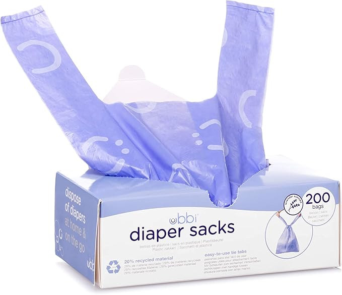 Ubbi Disposable Diaper Sacks, Lavender Scented, Easy-To-Tie Tabs, Diaper Disposal or Pet Waste Ba... | Amazon (US)