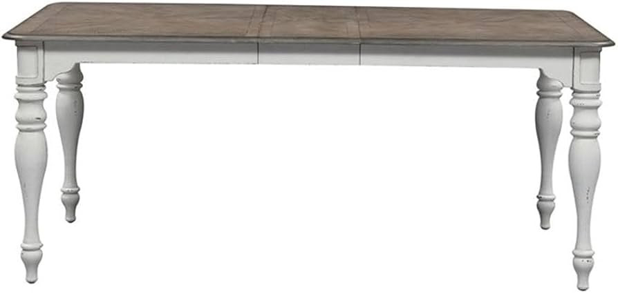 Liberty Furniture Industries Magnolia Manor Leg Table, Antique White | Amazon (US)