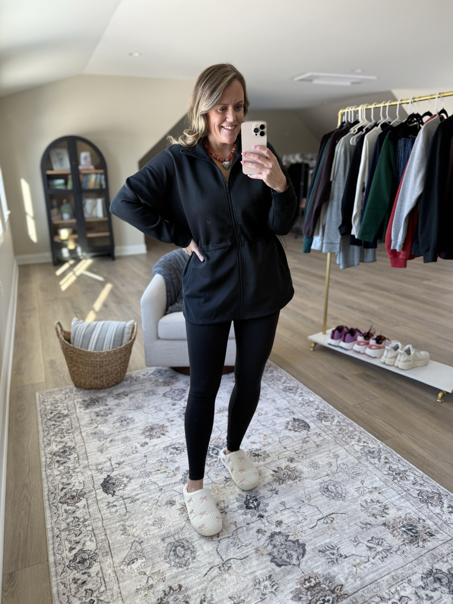 So impressed with this line! Fits TTS 

Valentine’s Day
Denim top
Leggings 
Zip up sweatshirt 
Boyfriend fit denim  
Graphic tee 
Slippers
Mom outfit 
OOTD 

#LTKootd #LTKmomlife #LTKdayinmylife