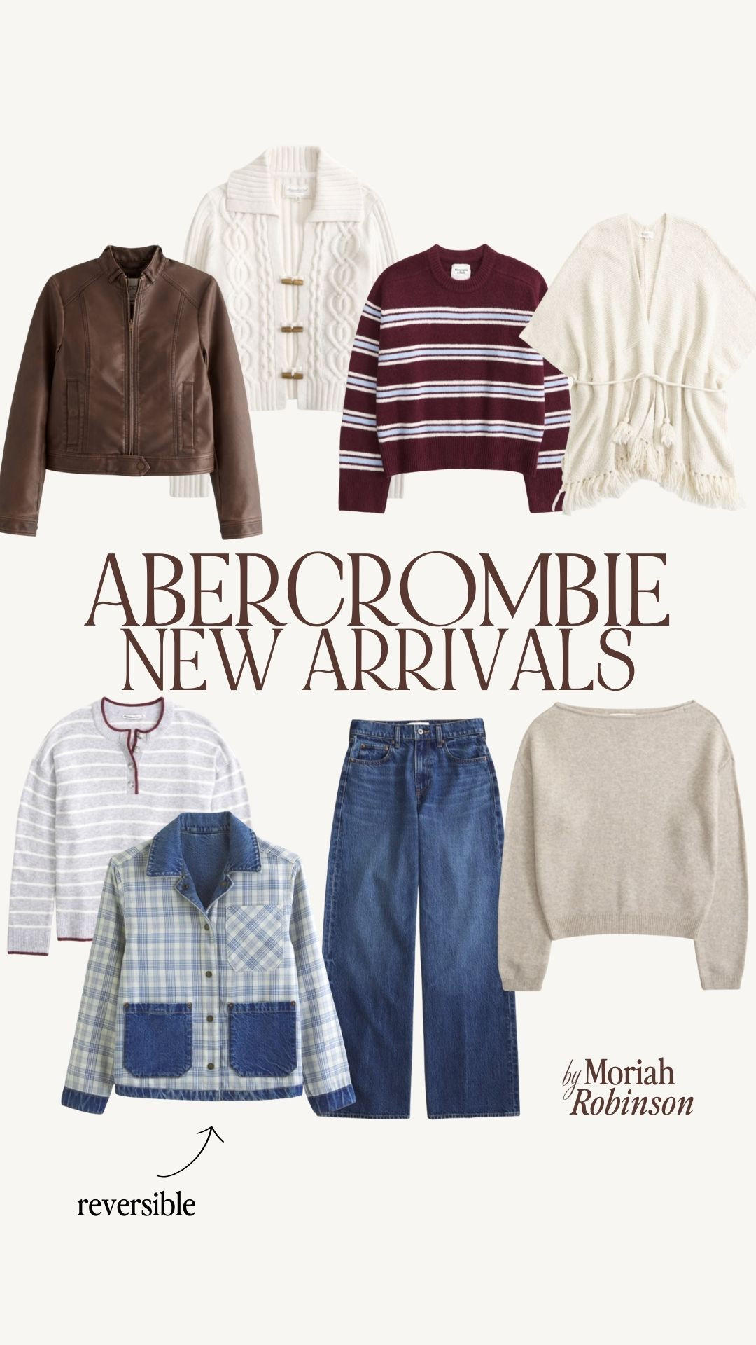 Abercrombie new arrivals for winter and spring. I love the dark wash jeans, those are my go-to for the colder season. The reversible jacket and sweaters are also great to have in your closet.  

 #LTKootd #LTKFindsUnder100 #LTKWorkwear