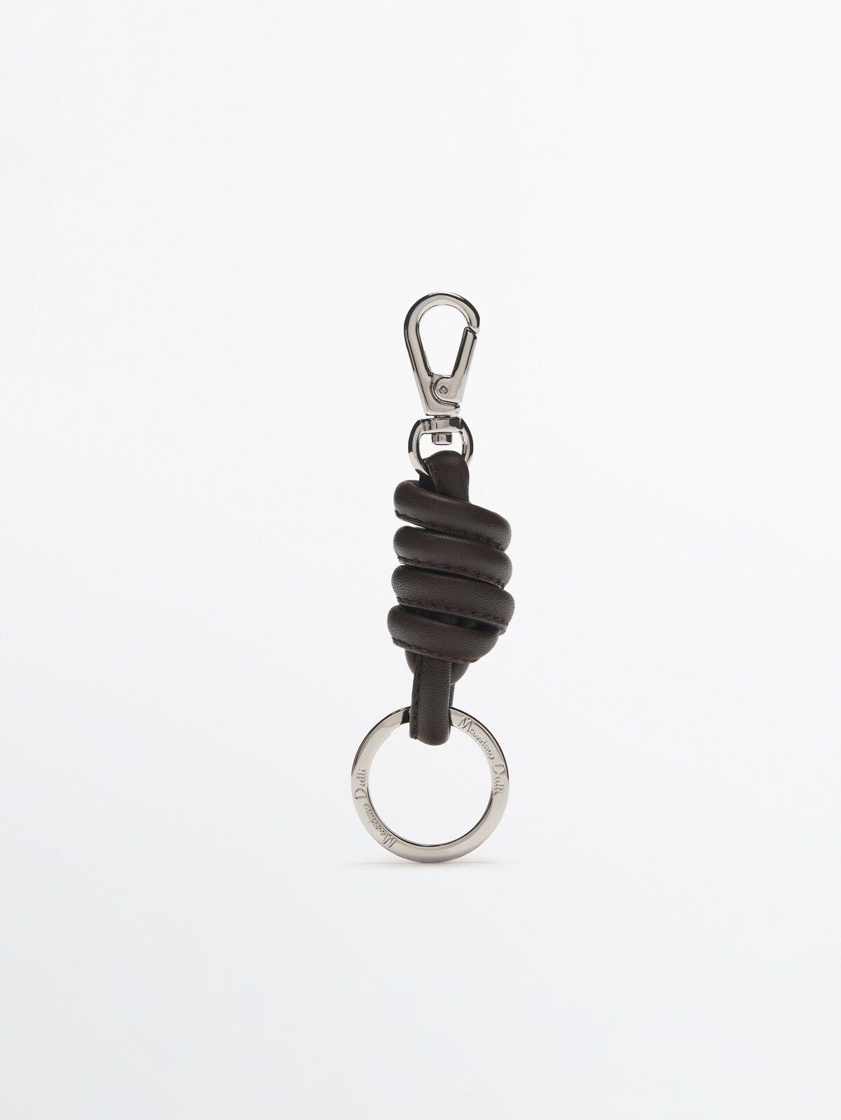 Leather keyring with knot detail | Massimo Dutti (US)