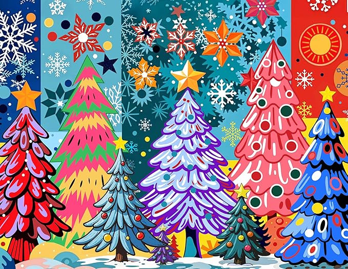 Springbok Colorful Christmas Forest Premium 1000 Piece Holiday Jigsaw Puzzle for Adults - Limited... | Amazon (US)