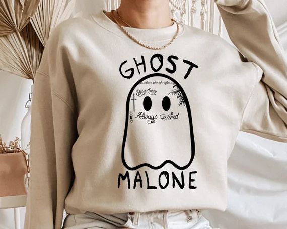 Ghost Malone Shirt Halloween Shirt Halloween Sweatshirt - Etsy | Etsy (US)