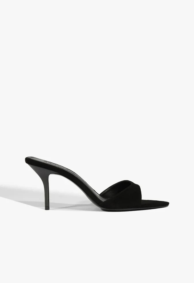 Elodie Black Mid Stiletto Sandal | Schutz (US)