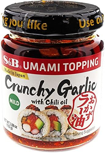 S&B Chili Oil with Crunchy Garlic, 3.88 Fl Ounce | Amazon (US)