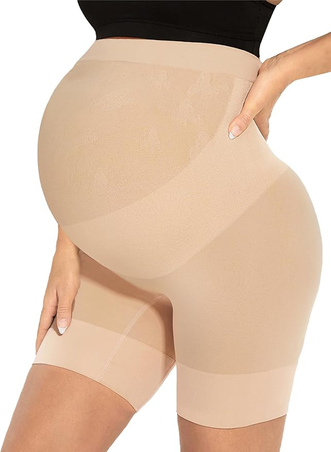 Narcissus Bump Proud Seamless Maternity Shapewear, Mid-Thigh Underwear - Maternity Dress for Baby... | Amazon (US)
