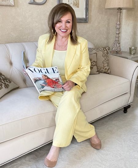 One of the biggest trends for Spring is suiting! Pastels like this (especially yellow) is huge, as is an all-white look.

I love this line set from Target- it’s
light, comfortable, feminine, yet business like! 

Make sire to check out our collage of some of the best suits that we’ve found this season! 

#LTKstyletip #LTKxTarget #LTKSeasonal