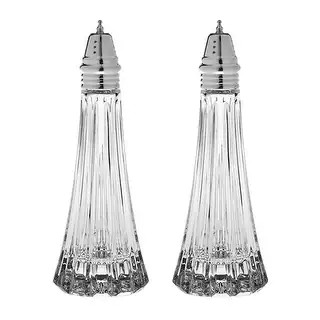 Cut Crystal Salt & Pepper Shaker Set- 7.5" Height-Majestic Gifts Inc. - 7.5" Height - Bed Bath & ... | Bed Bath & Beyond