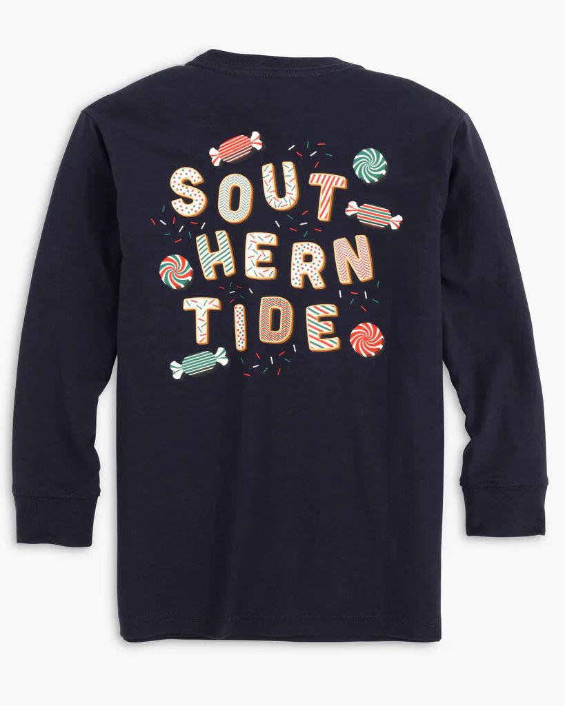 Kids Holiday Cookies Long Sleeve T-Shirt | Southern Tide