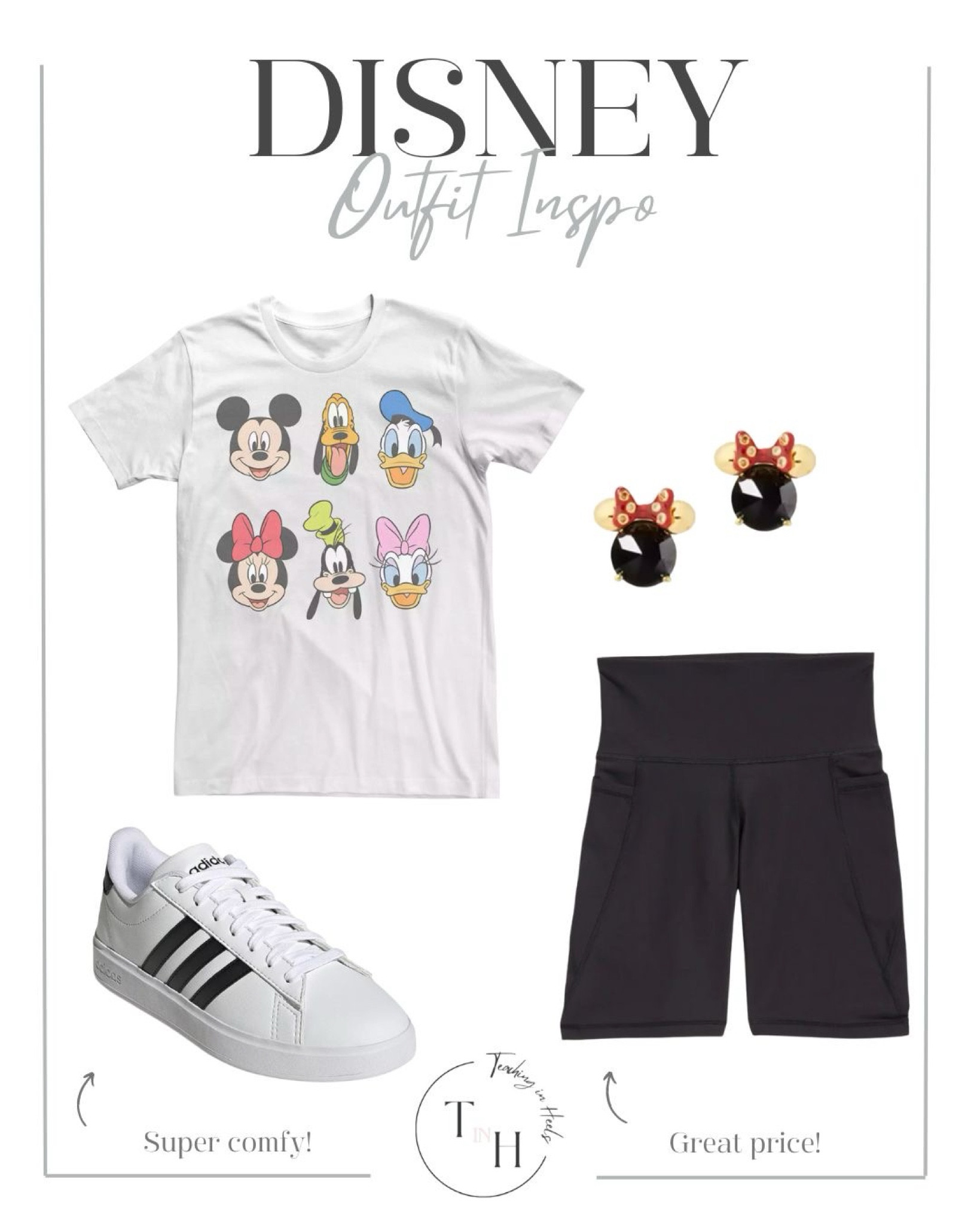 Bike shorts  disney shirt  sensational six shirt  disney character shirt  adidas tennis shoes  minnie mouse studs  theme park OOTD  spring break OOTD  casual OOTD   teacher OOTD  teacher style  teacher work style  teacher ootd  teacherfit  ootd  trendteacher  teacher outfits  teacher ootd   



#LTKstyletip #LTKsalealert #LTKSpringSale