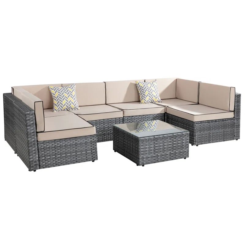 6 - Person Outdoor Seating Group with Cushions | Wayfair North America