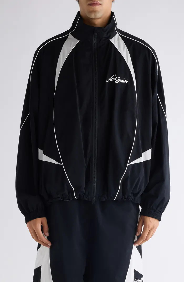 Peachy Embroidered Logo Piped Track Jacket | Nordstrom