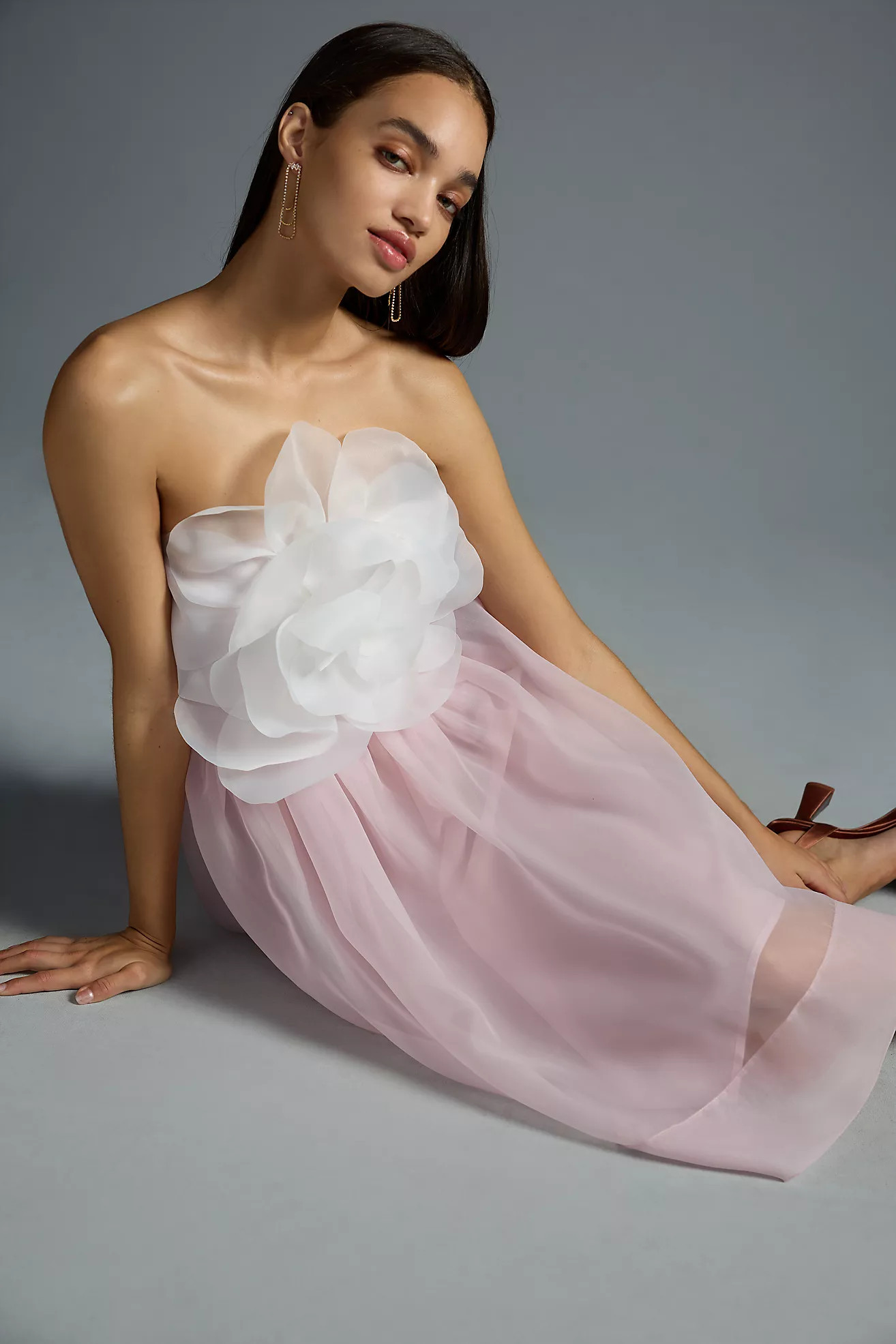 Cynthia Rowley Organza Flower Dress | Anthropologie (US)