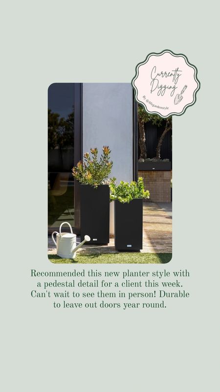 Modern black outdoor planters, veradek planters

#LTKhome