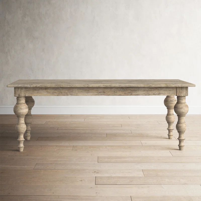 Werner 83'' Pine Solid Wood Dining Table | Wayfair North America
