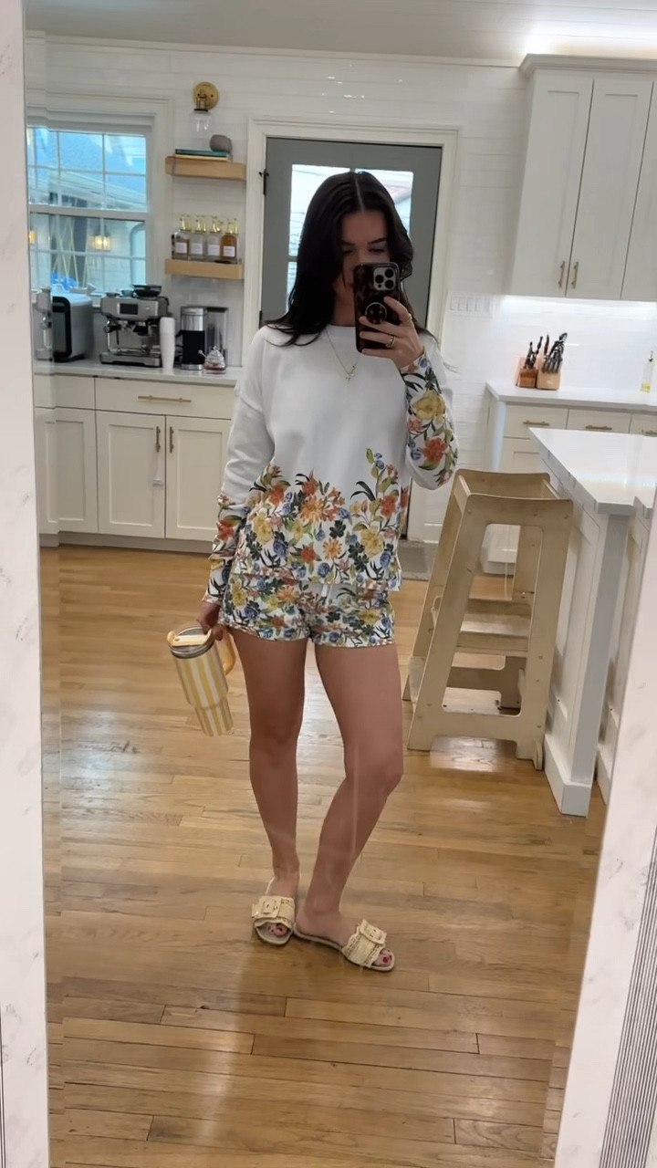 Cutest spring outfit! This short set is so comfy and perfect for Spring weather! 

#LTKFindsUnder50 #LTKStyleTip #LTKSeasonal