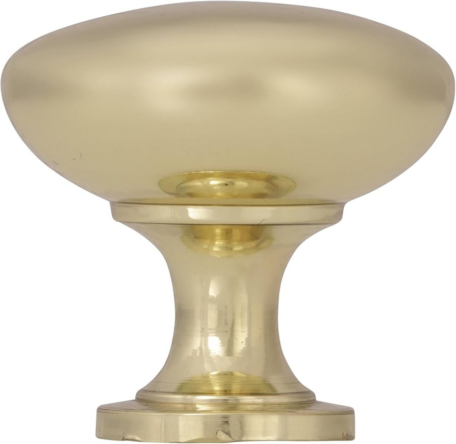 Amerock | Cabinet Knob | Polished Brass | 1-1/4 inch (32 mm) Diameter | Edona | 1 Pack | Drawer K... | Amazon (US)