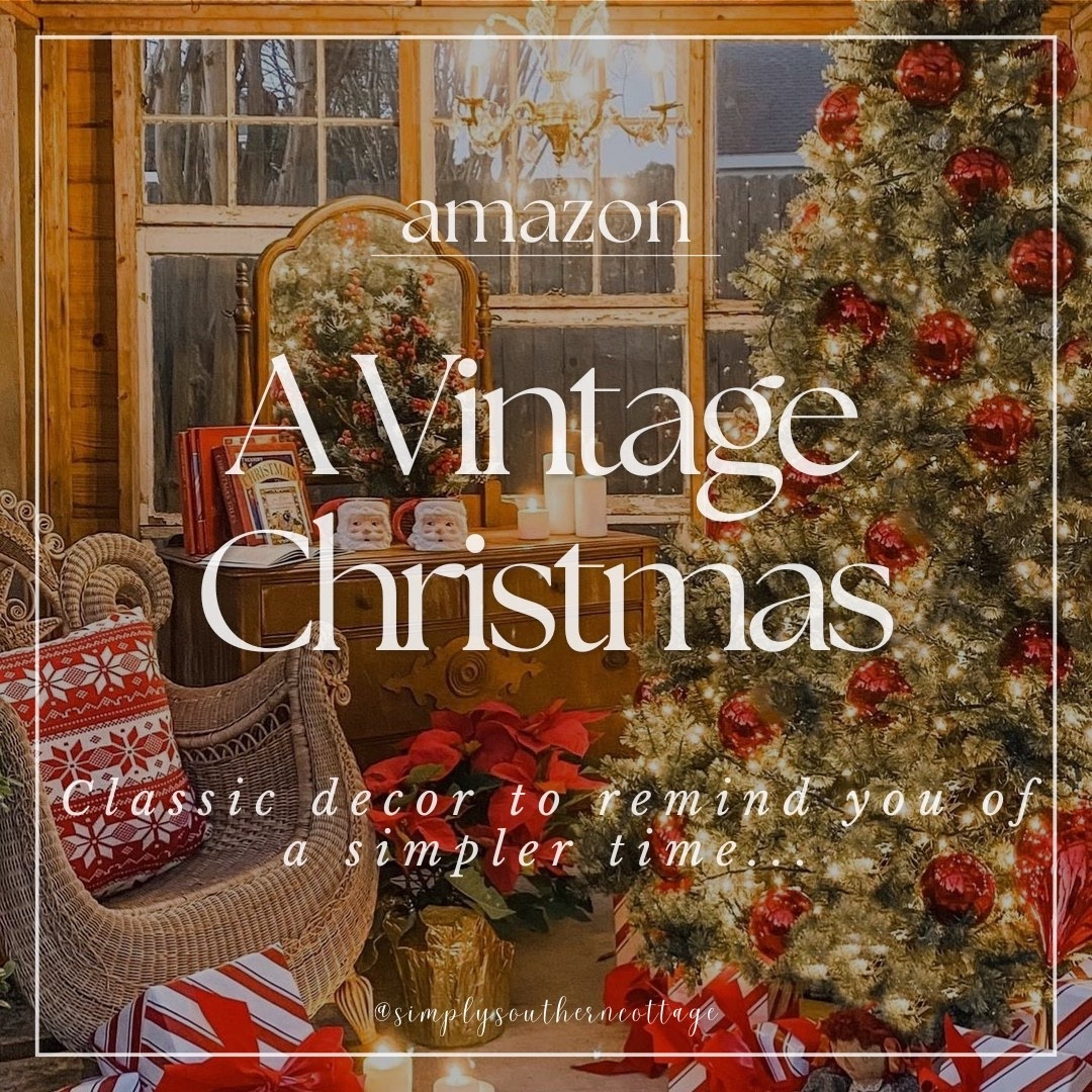 A Vintage Christmas - Classic decor to remind you of a simpler time 

Amazon, Amazon home, Amazon home decor, seasonal home, seasonal home decor, holiday home decor, holiday home decor inspo, Christmas, Christmas decor, Christmas home decor, gift guide, gift ideas, wall art, elf on the shelf, Christmas trees, stockings, holiday pillows, bubble lights, Christmas tree star, wreath, mugs 




#LTKHome #LTKSeasonal #LTKOver40