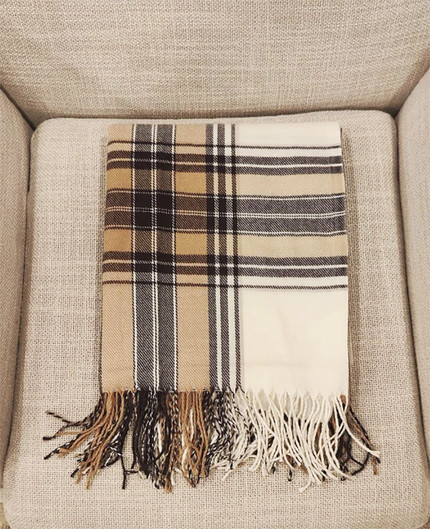 Classic Plaid Design Throw