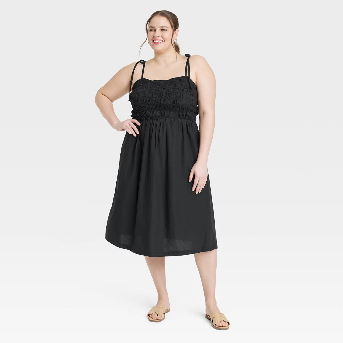Women's Midi Smoked Sundress - A New Day™ | Target