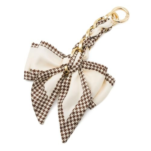 ZOOEASS Bag Extender Chain with Bow Ribbon Purse Chain Extender for Crossbody Bag Charms Women Handbag Decoration Accessories(Beige) | Amazon (US)