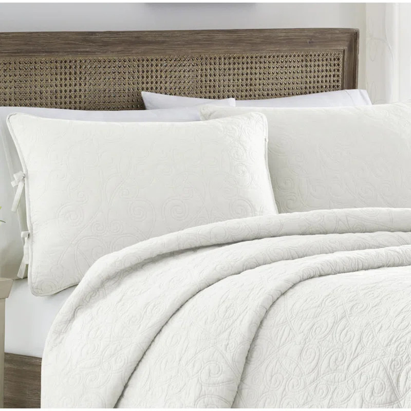 Laura Ashley Felicity Cotton Reversible Quilt Set | Wayfair North America