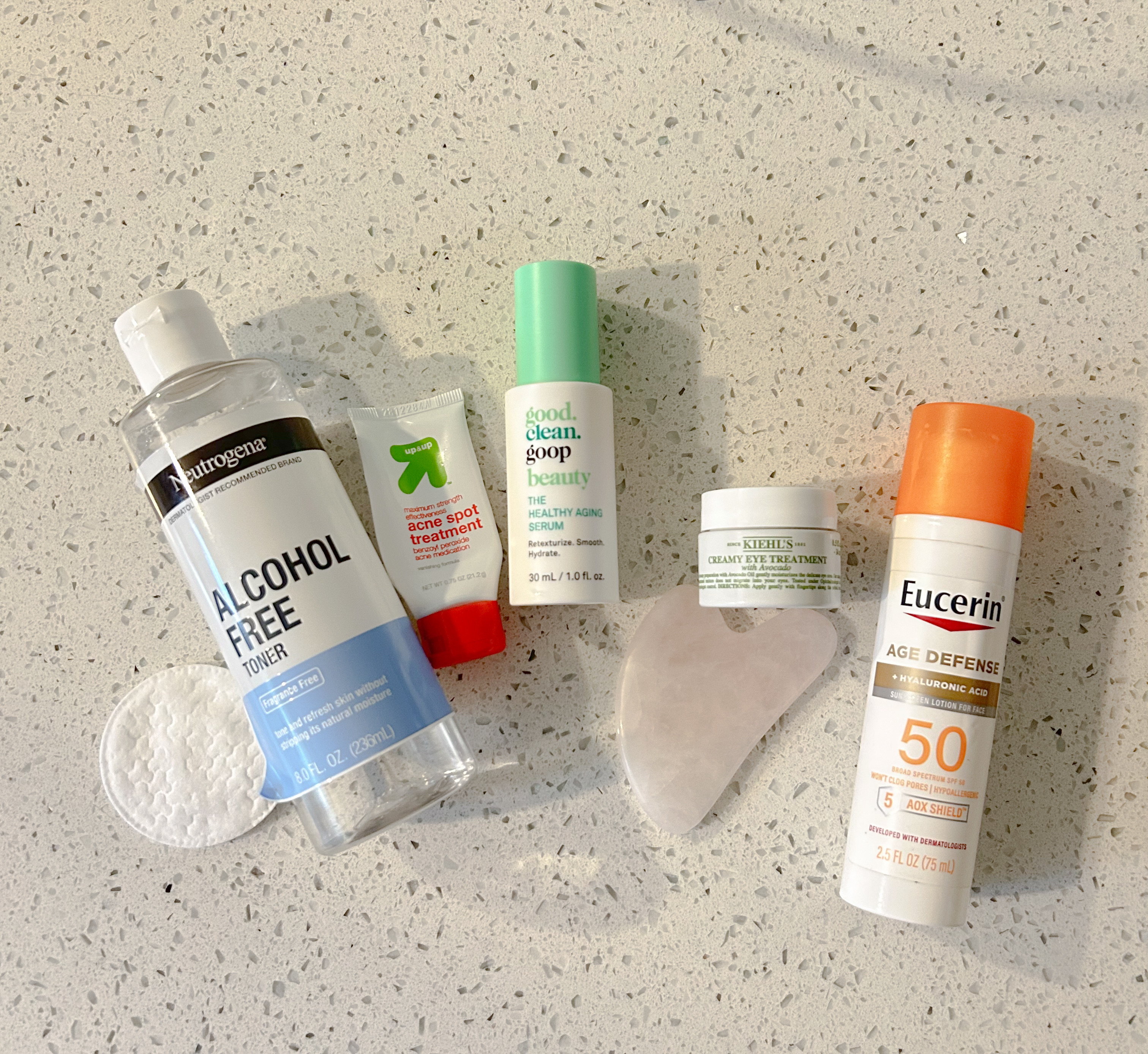 Skincare has been a journey for me — one with a lot of trial and error, especially when it comes to managing hormonal acne. I’ve seen dermatologists for years, but never really found satisfaction with the medications... until recently. I finally found a dermatologist who’s helping me regulate my skin rather than just mask the symptoms — and it’s been such a game changer.

Here’s the current routine that’s been working for me:

Cleanse – CeraVe foaming face wash
Gentle, reliable, and doesn’t strip my skin. It’s the first step that preps my skin without making it feel tight.

Tone – Neutrogena alcohol-free toner
Even after cleansing, this picks up what’s left behind. I never realized how much residue stays on the skin until I started using this.

Treat – Benzoyl peroxide spot treatment
My go-to for breakouts. It helps calm inflammation and prevent blemishes from getting worse.

Eyes – Kiehl’s avocado eye cream
This has really helped with my dark circles. It’s thick but absorbs beautifully, and I use it every night.

Serum – Tranexamic acid
I added this for scar healing and evening out my skin tone. It’s been gentle and effective over time.I’ve even used this on scars from childhood, and they’re completely gone. It’s the only thing that’s worked this well for me.

SPF – Eucerin daily sunscreen with SPF 50
Non-negotiable. This protects all the work I’m doing to heal my skin. Lightweight, no white cast, and doesn’t clog my pores.

Moisturize – A classic, gentle moisturizer
Nothing fancy, just something simple to lock everything in and keep my skin balanced.

My dermatologist reminded me that more isn’t always better. A calm, consistent routine has helped my skin feel healthier and more stable than it has in years. Check out the links to exactly what I use. 








 

 