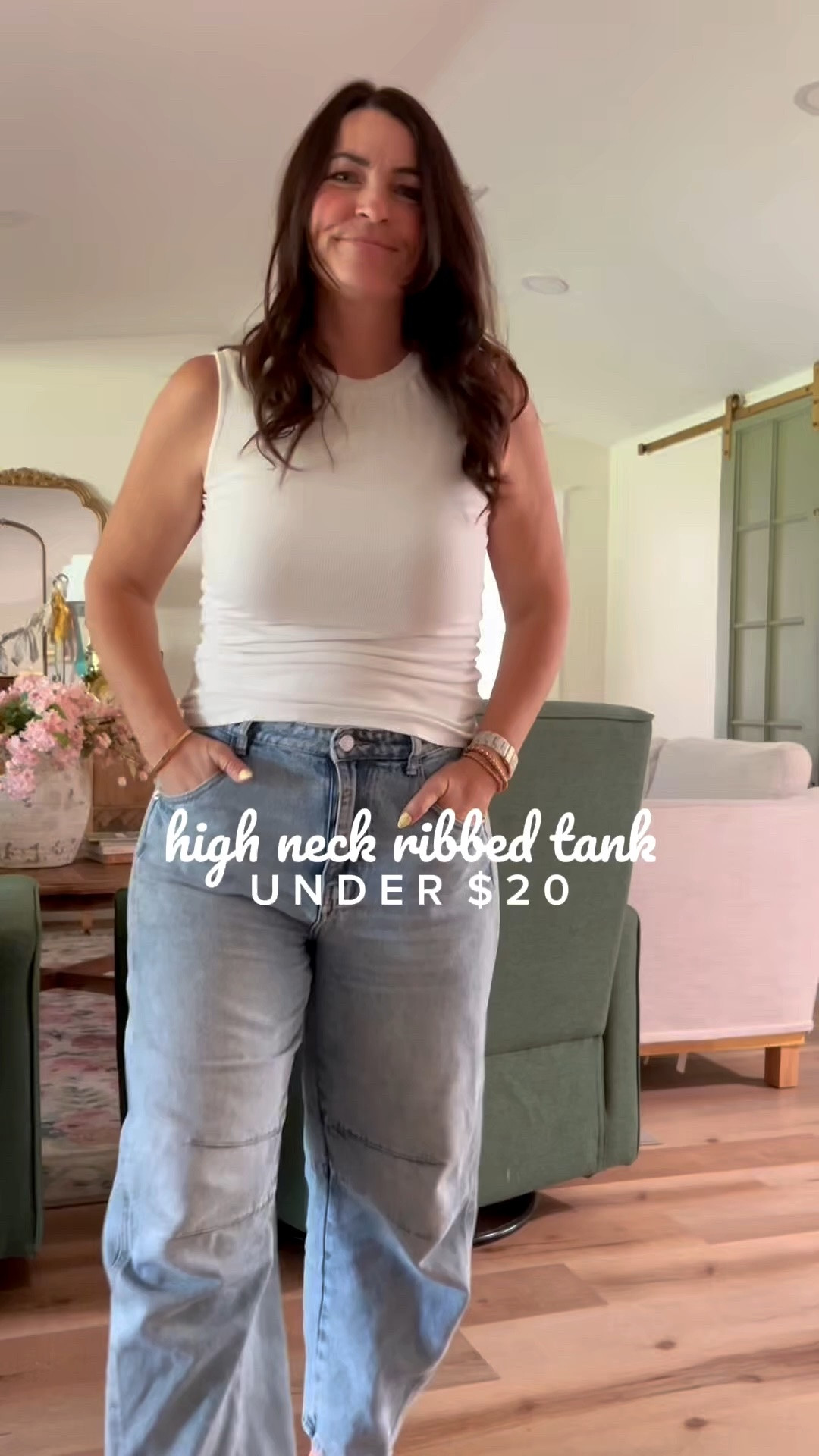 Love this everyday wide strap ribbed tank! It's perfect for those casual days where you want to feel comfy but still look put together.👖🌿

#LTKootd #LTKgrwm #LTKmomlife