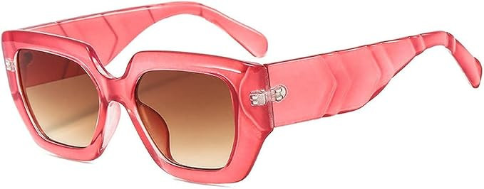 Square Wide Leg Sunglasses for Women & Men, Hip Hop Style, UV400 Protection | Amazon (US)