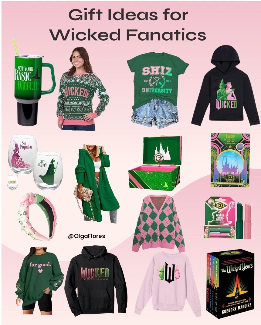 Gift ideas for the Wicked lover and fanatic 🎄🎁

#wickedforgood #shiz #elphaba #glinda 

#LTKHoliday #LTKCyberWeek #LTKGiftGuide
