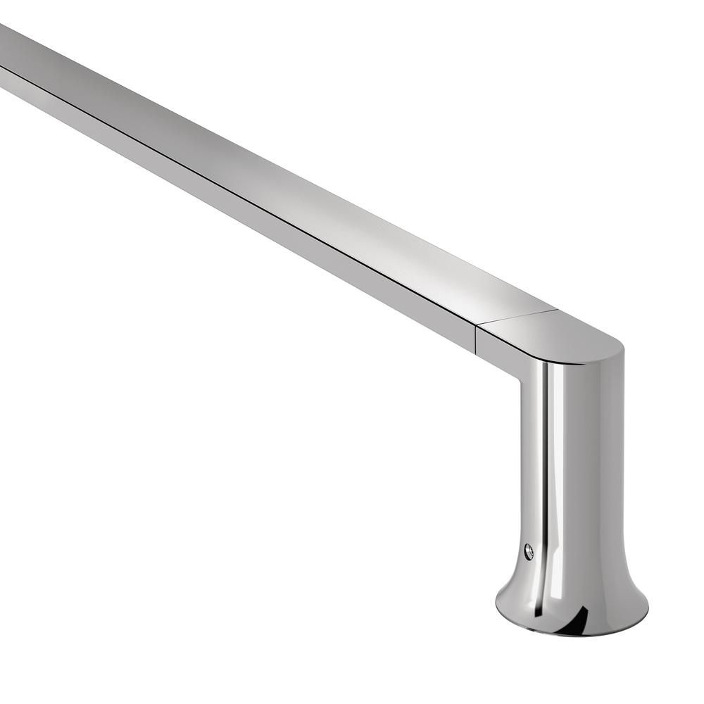 Genta 24 in. Towel Bar in Chrome | The Home Depot