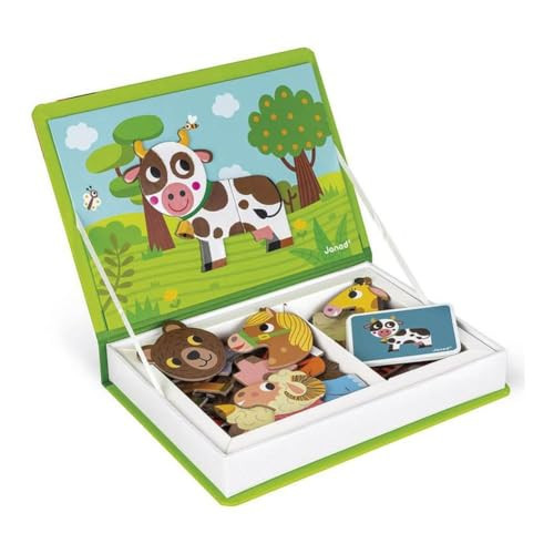 Janod MagnetiBook 41 pc Magnetic Animal Mix and Match Game - Ages 3+ - J02723 | Amazon (US)