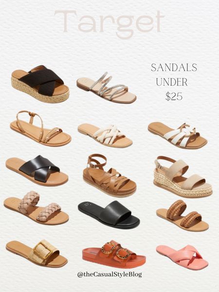 Summer sandals at Target for under $25 



#LTKshoecrush #LTKunder50 #LTKFind