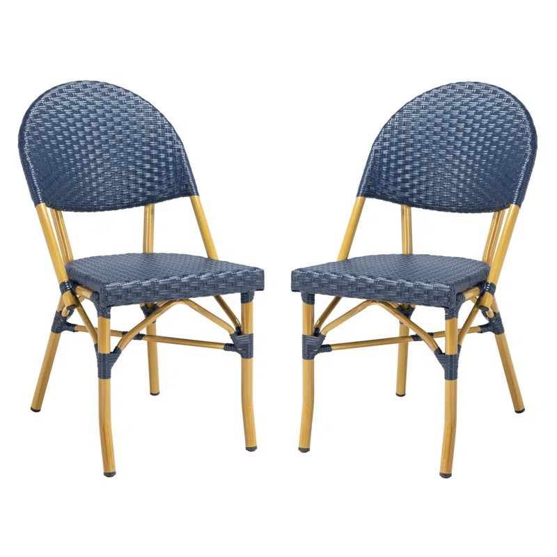 Nergizli Stacking Patio Dining Chair (Set of 2) | Wayfair North America