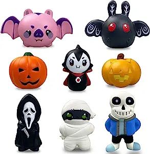 QINGQIU 8 Pack Halloween Squishy Toys Slow Rising Squishies Halloween Toys for Kids Boys Girls Ha... | Amazon (US)
