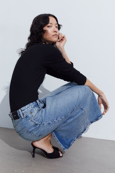 Ribbed Long-sleeved Top | H&M (US + CA)