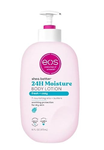 e͎o͎s͎ Shea Better Body Lotion- Fresh & Cozy, 24H Moisture for Dry Skin, 16 fl oz (pack of 1) | Amazon (US)