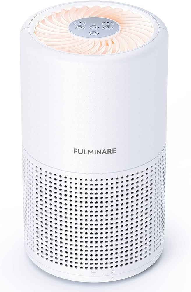 Air Purifiers for Bedroom, FULMINARE H13 True HEPA Air Filter, Quiet Air Cleaner With Night Light... | Amazon (US)