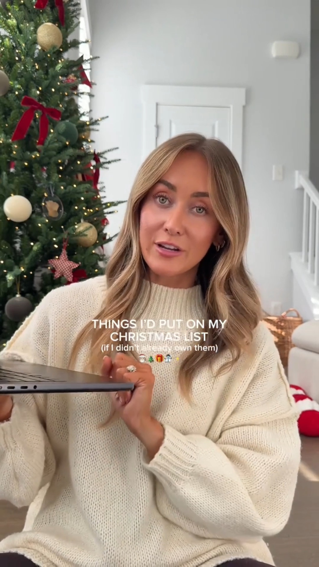 Breville Barista Touch Impress
Lola blanket
Barefoot dreams robe 
Aerie pj’s
Shark Cyroglow Face mask
Crown affair leave in conditioner 
Hoka Bondi 9s
Daily Drills Crew
FP movement quilt tote

#LTKGiftGuide #LTKHoliday