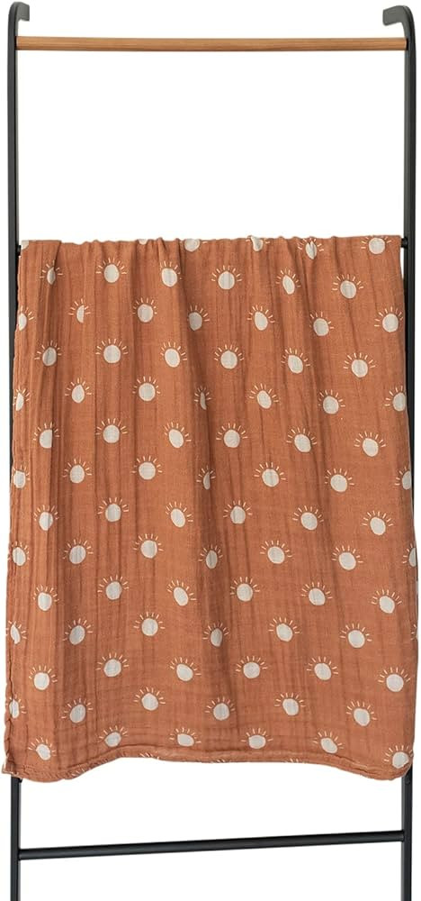 Mebie Baby Sunshine Muslin Swaddle, Modern and Neutral Swaddle Blanket for Baby Girl or Boy, Soft... | Amazon (US)