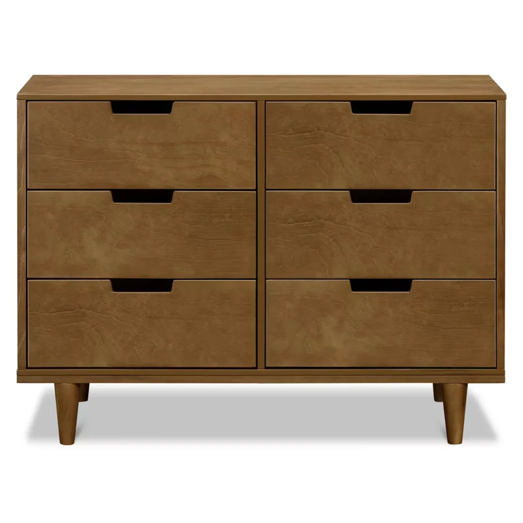 Davinci Marley 6-drawer Double Dresser - Walnut | REBEL (formerly Rebelstork)