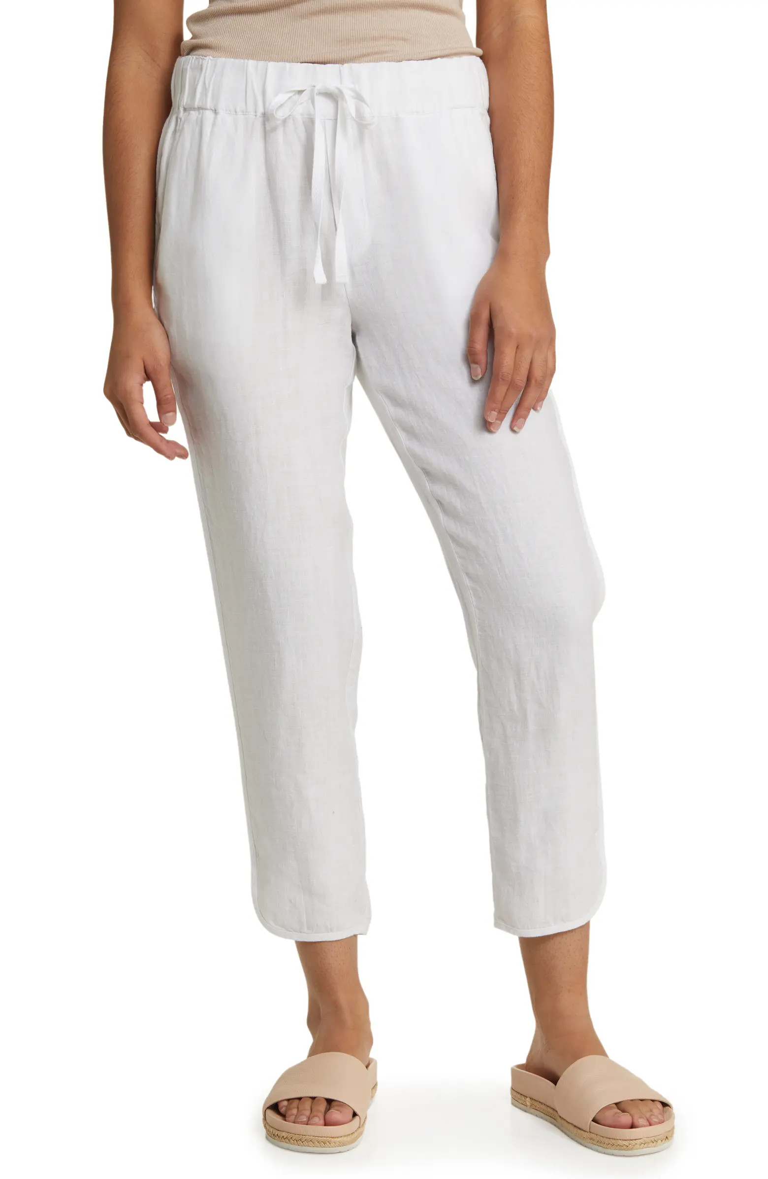 Tulip Hem Linen Pants | Nordstrom