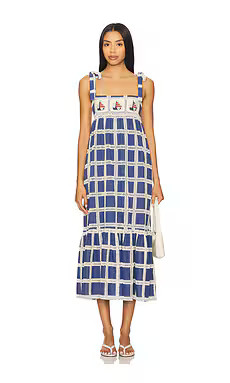 Maude Club Marlin Dress in Blue Crochet from Revolve.com | Revolve Clothing (Global)