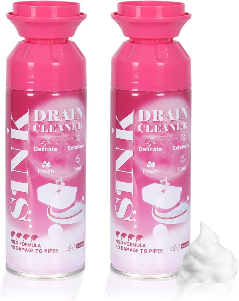 Foaming Drain Cleaner, Sink Cleaner and Deodorizer, Drain Clog Remover for Kitchen Sinks,Bathroom... | Amazon (US)