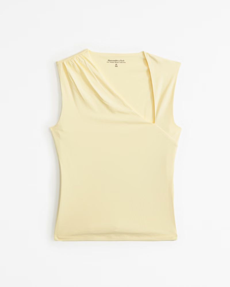 Asymmetrical Draped Top | Abercrombie & Fitch (US)